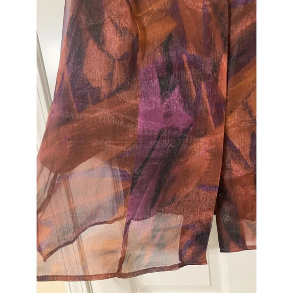 Catherine’s (Maggie Barnes) Sheer Blouse W Attached Tank Size 1X Lightweight E1 - Picture 3 of 8